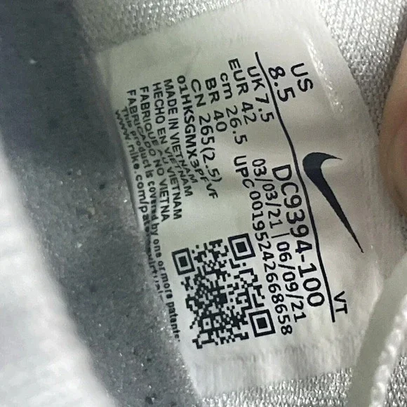 Nike Air VaporMax 2021 FK Men Size 8.5 'White Hyper Royal Volt' [DC9394-100] - Picture 9 of 9